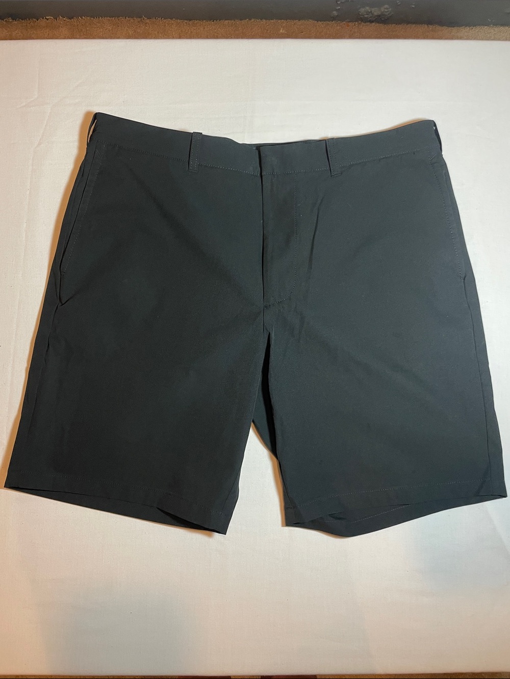 J. Crew Men's Black Flat-Front Performance Shorts